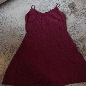 Maroon spaghetti strap dress